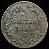 3 гроша 1831 года