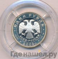 1 рубль 2003 года СПМД