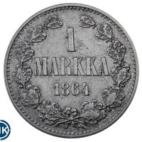 1 марка 1864 года S Для Финляндии