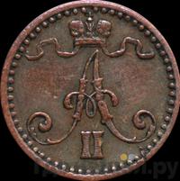 1 пенни 1870 года  Для Финляндии