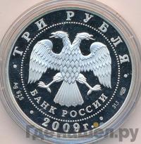 3 рубля 2009 года СПМД