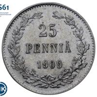25 пенни 1909 года L Для Финляндии