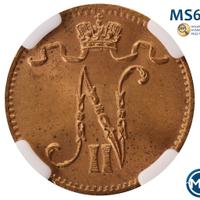 1 пенни 1916 года  Для Финляндии