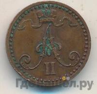 1 пенни 1869 года  Для Финляндии