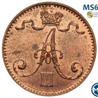 1 пенни 1894 года  Для Финляндии