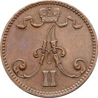 5 пенни 1867 года  Для Финляндии