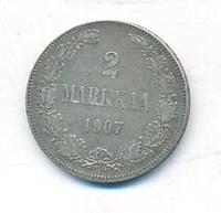 2 марки 1907 года L Для Финляндии