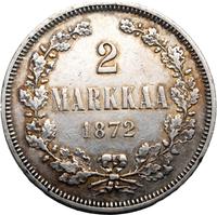 2 марки 1872 года S Для Финляндии