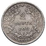2 злотых 1831 года