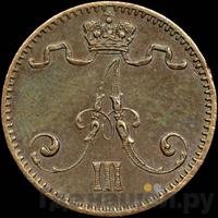 1 пенни 1882 года  Для Финляндии