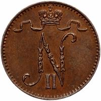 1 пенни 1895 года  Для Финляндии