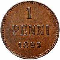 1 пенни 1895 года  Для Финляндии