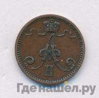 1 пенни 1873 года  Для Финляндии
