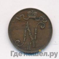 5 пенни 1910 года  Для Финляндии