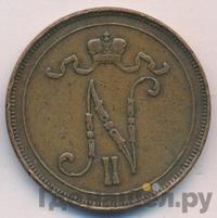 10 пенни 1909 года  Для Финляндии