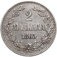 2 марки 1865 года S Для Финляндии