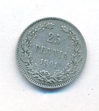 25 пенни 1901 года L Для Финляндии