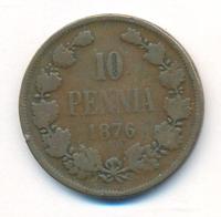 10 пенни 1876 года  Для Финляндии