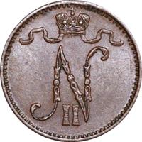 1 пенни 1908 года  Для Финляндии