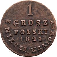 1 грош 1824 года