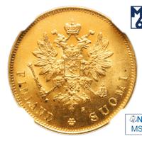 10 марок 1882 года S Для Финляндии