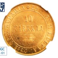 10 марок 1882 года S Для Финляндии