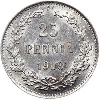 25 пенни 1909 года L Для Финляндии