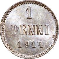 1 пенни 1914 года  Для Финляндии