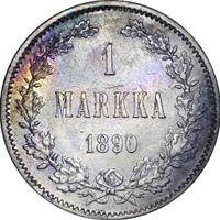 1 марка 1890 года L Для Финляндии