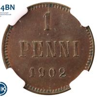 1 пенни 1902 года  Для Финляндии