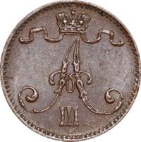 1 пенни 1894 года  Для Финляндии