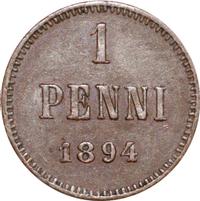 1 пенни 1894 года  Для Финляндии