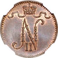 1 пенни 1901 года  Для Финляндии