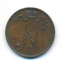 5 пенни 1899 года  Для Финляндии