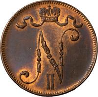 5 пенни 1912 года  Для Финляндии
