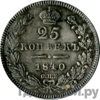 25 копеек 1840 года