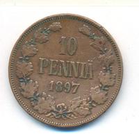 10 пенни 1897 года  Для Финляндии