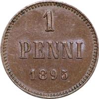 1 пенни 1895 года  Для Финляндии