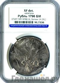1 рубль 1796 года