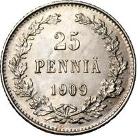 25 пенни 1909 года L Для Финляндии