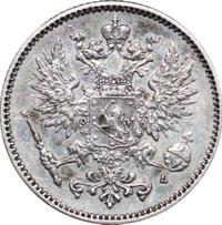 50 пенни 1893 года L Для Финляндии