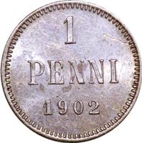 1 пенни 1902 года  Для Финляндии