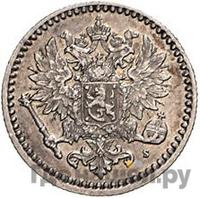 50 пенни 1869 года S Для Финляндии