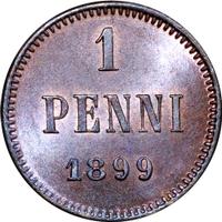 1 пенни 1899 года  Для Финляндии