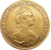 10 рублей 1782 года