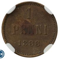 1 пенни 1888 года  Для Финляндии