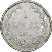 1 марка 1874 года S Для Финляндии