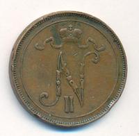 10 пенни 1908 года  Для Финляндии