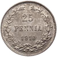 25 пенни 1910 года L Для Финляндии