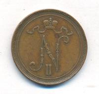 10 пенни 1909 года  Для Финляндии
